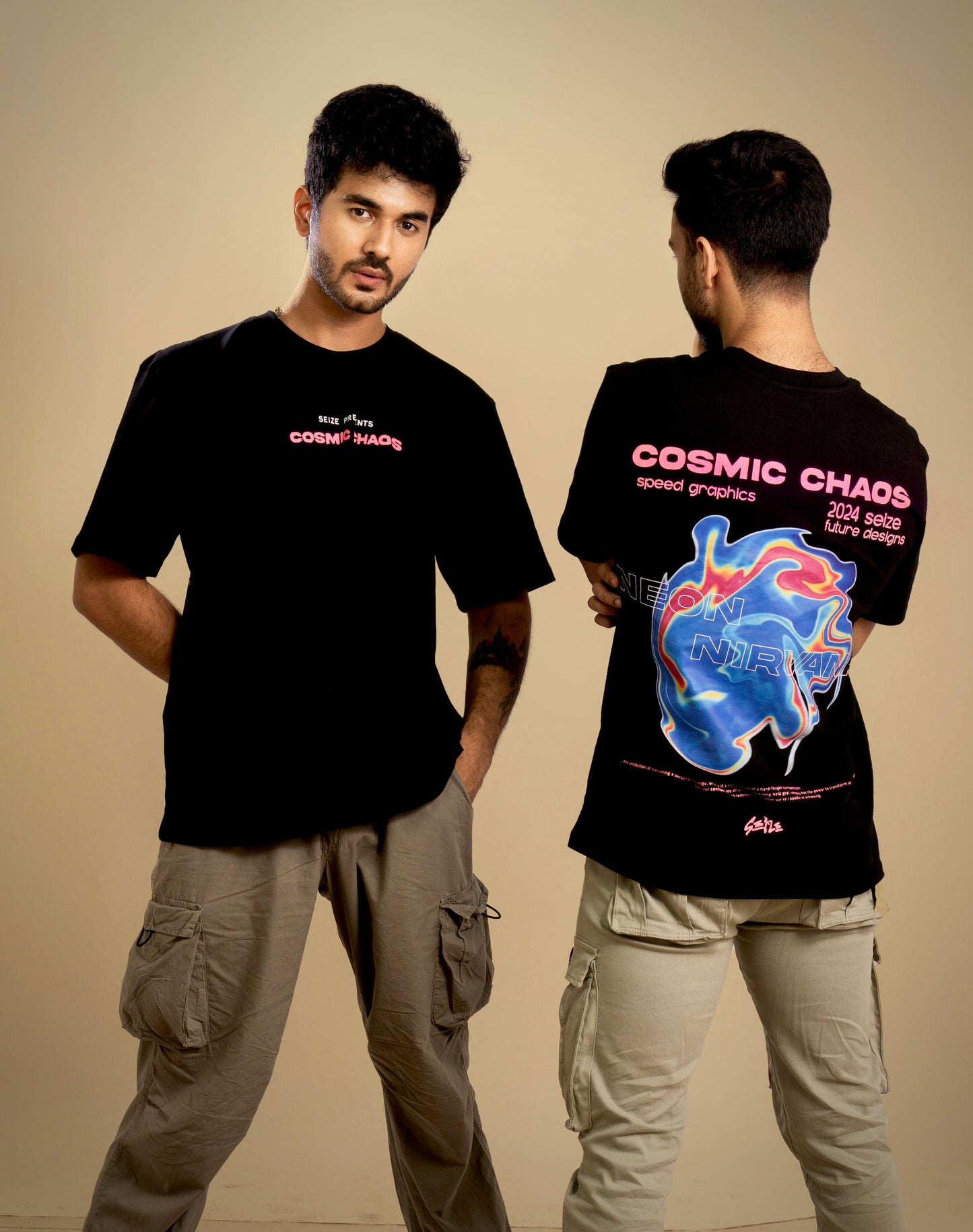 Oversized Cosmic Chaos T shirt