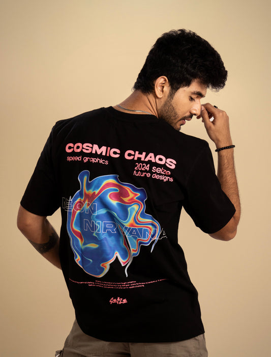 Oversized Cosmic Chaos T shirt